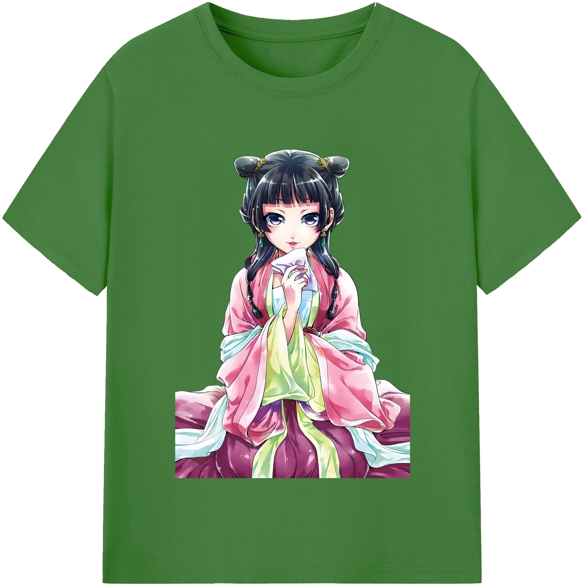 （画像用） 薬屋のひとりごと The Apothecary Diaries レディースカジュアルプリントTシャツ（綿100％）